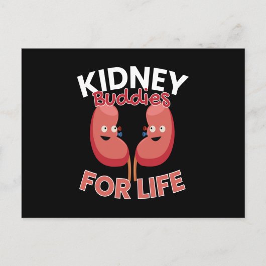 Nierbudgetten voor donaties bij het leven briefkaart (Voorkant)