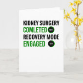 Nierchirurgie | Niertransplantaatcadeautjes Kaart (Gele Bloem)