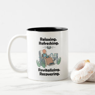 Nierdialyse Patiënt Revitaliserende Herstelfeest Tweekleurige Koffiemok