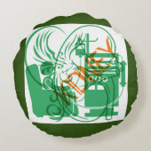 Nierdialyse Pillow Rond Kussen (Achterkant)