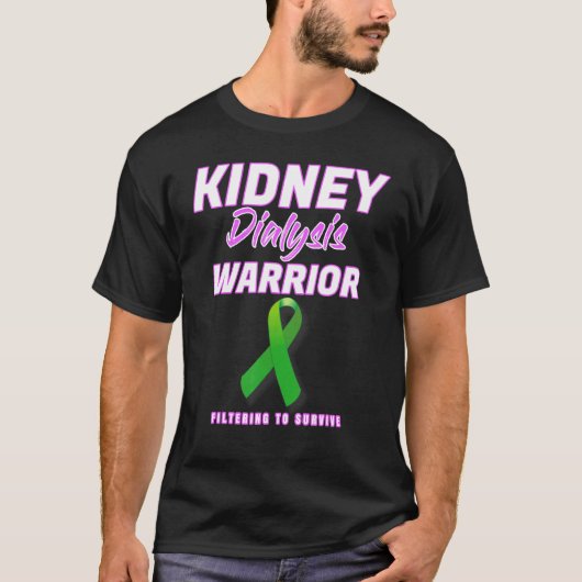 Nierdialyse Warrior Hemodialyse Peritoneale Su T-shirt (Voorkant)