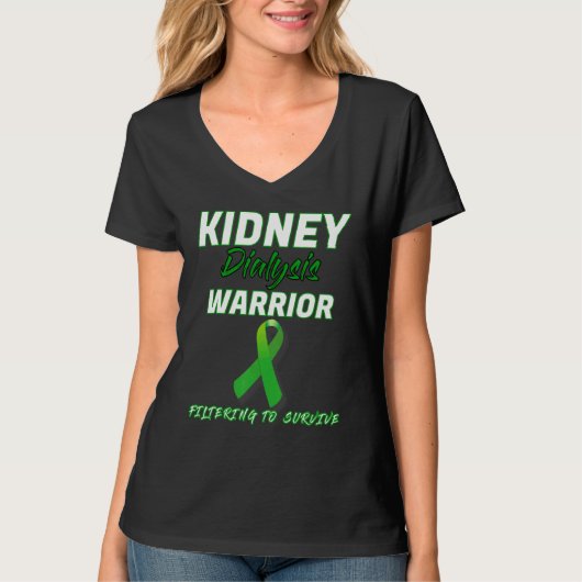 Nierdialyse Warrior Hemodialyse Peritoneale Su T-shirt (Voorkant)