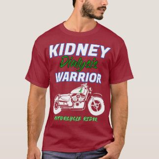 Nierdialyse Warrior Motorcycle Rider patiënt T-shirt