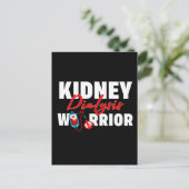 Nierdialyse Warrior Nierontvanger Briefkaart (Staand voorkant)