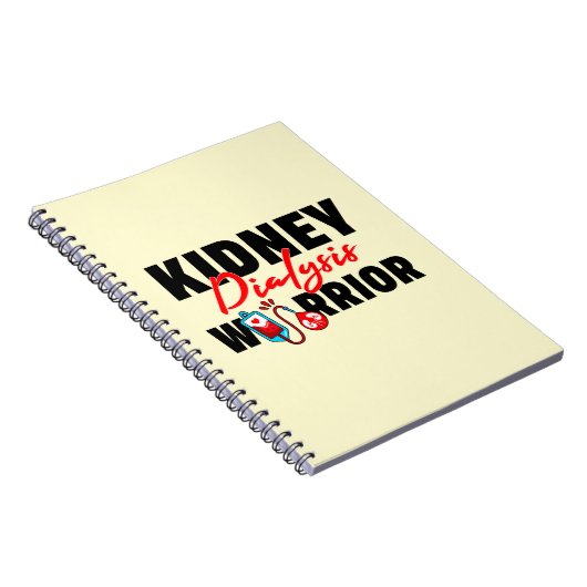 Nierdialyse Warrior Nierontvanger Notitieboek (Rechterzijde)