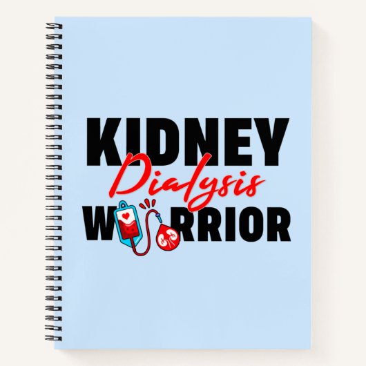 Nierdialyse Warrior Nierontvanger Notitieboek (Voorkant)
