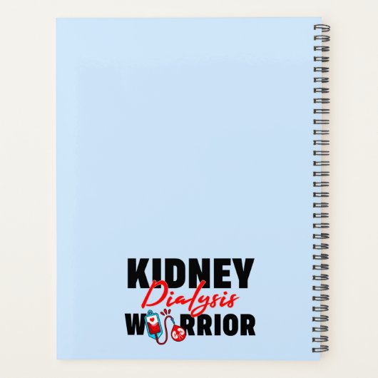 Nierdialyse Warrior Nierontvanger Planner (Achterkant)