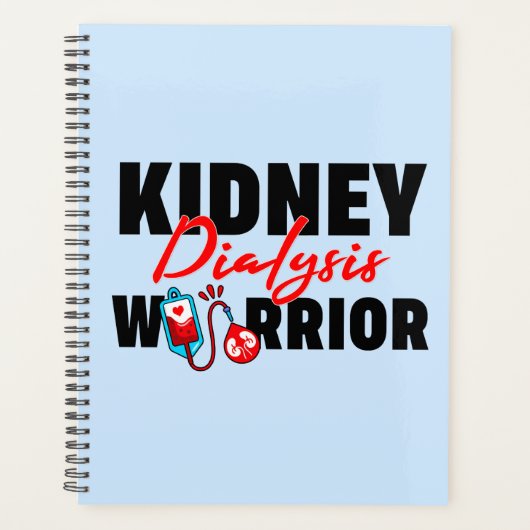 Nierdialyse Warrior Nierontvanger Planner (Voorkant)