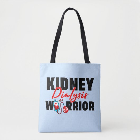 Nierdialyse Warrior Nierontvanger Tote Bag (Voorkant)