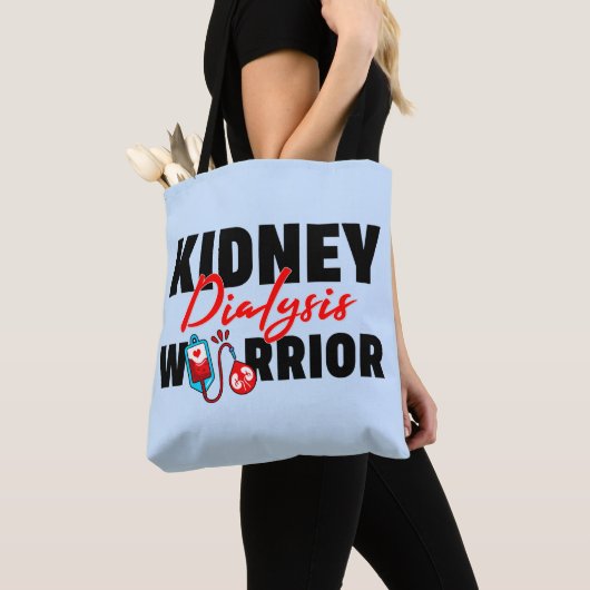 Nierdialyse Warrior Nierontvanger Tote Bag (Dichtbij)