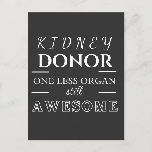 Nierdonor Bedankt Briefkaart (Voorkant)