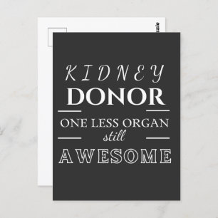 Nierdonor Dank u Briefkaart