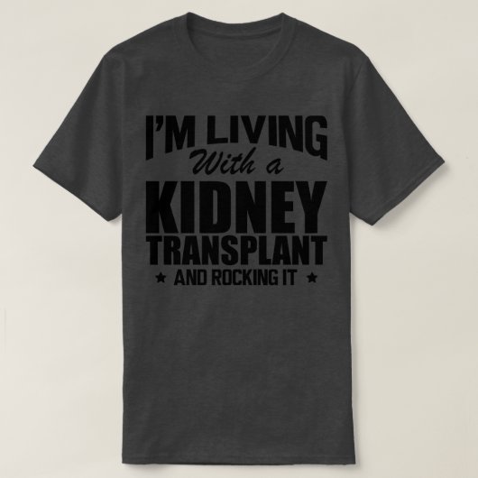 Nierdonor Ik leef met een niertransplantatie T-shirt (Design voorkant)