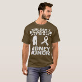 Nierdonor nierontvanger Dialyse-donatie T-shirt (Voorkant volledig)