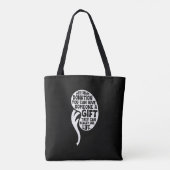 Nierdonor-orgaantransplantatie chirurgie doneren tote bag (Achterkant)