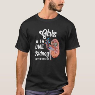Nierdonor Transplant Zenuwdialyse Tech Pink K T-shirt