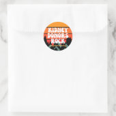 Nierdonoren Rock Donor Bewustzijn Ronde Sticker (Tas)