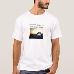 Nieren Donor, je kunt me niet schelen, wit T-shirt