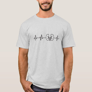 Nieren Hartslag Dialyse Nefrologie Nierdonor T-shirt
