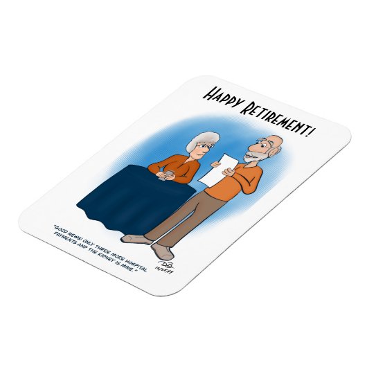 Nieren Kaart Folded Retirement Kaart Magneet (Linkerzijde)
