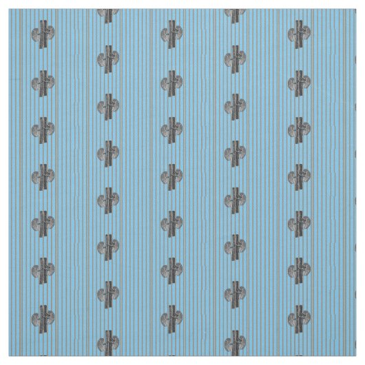 Nieren Nephrology Blue Striped Stof (Swatch)