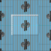 Nieren Nephrology Blue Striped Stof (Delen)