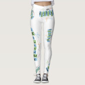 Nieren Ontvanger Retrostijl Leggings (Voorkant)