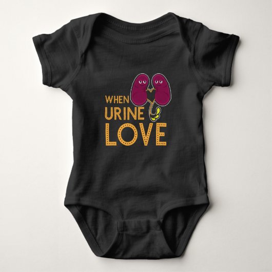 Nieren Shirt wanneer Urine Love Kidney Humor (Voorkant)