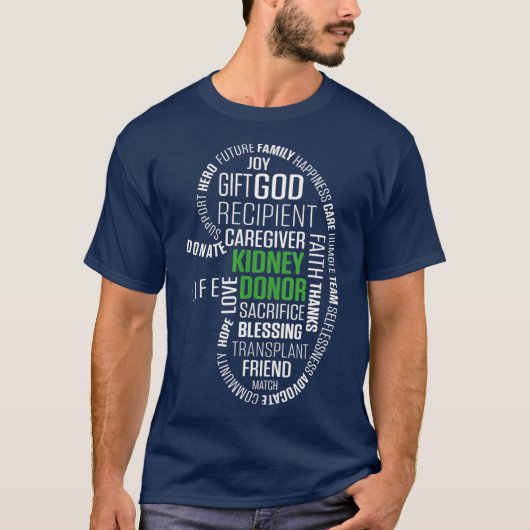 Nieren Transplant Donor Gift Surgery Recovery T-shirt (Voorkant)