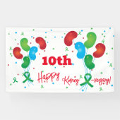 Nieren Transplant Jubileum Party Banner (Horizontaal)