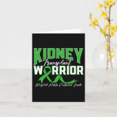 Nieren Transplant Warrior Renale Nierziekte Pat Kaart (Gele Bloem)