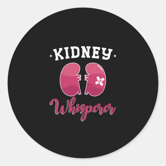 Nieren Whisperer Dialyse Neefrologie Tech Ronde Sticker (Voorkant)