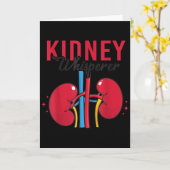 Nierfluisteraar Funny Dialyse Technicus Nephroloog Kaart (Gele Bloem)