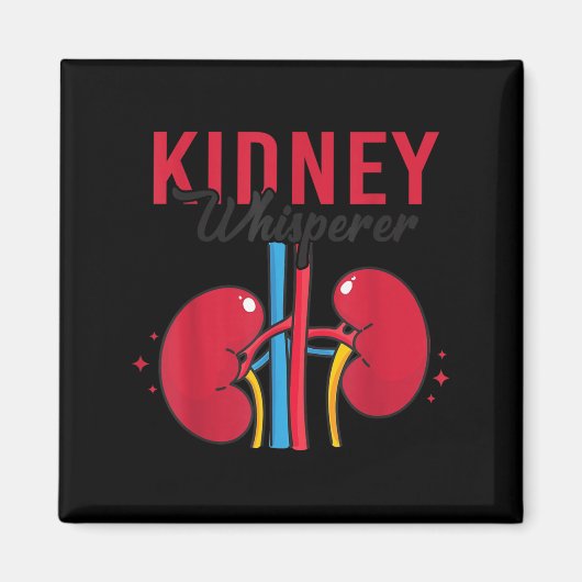 Nierfluisteraar Grappige Dialysetechnicus Nephrolo Magneet (Voorkant)