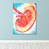 Nierinfectie Canvas Afdruk (Insitu (Houten vloer))