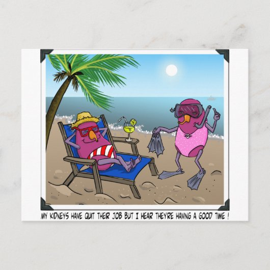 Nierinsufficiëntie Humor Briefkaart (Voorkant)