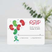 Nierjubileum Ballonnen  Party RSVP (Staand voorkant)