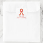 Nierkanker Advocate White Square Sticker (Tas)