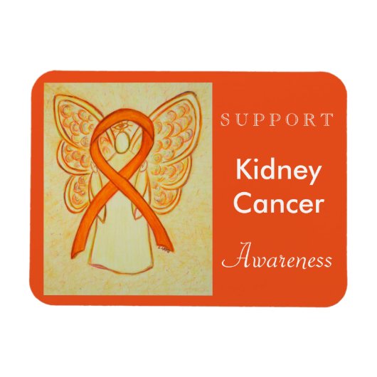 Nierkanker Awareness Angel Custom Magnet Magneet (Horizontaal)