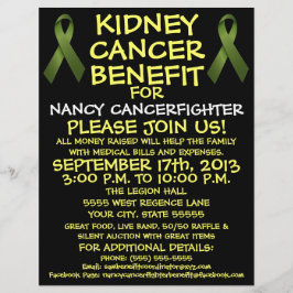 Nierkanker Benefit Flyer