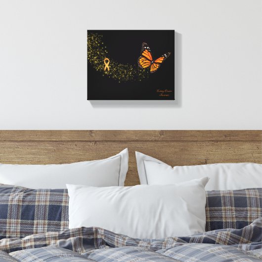 Nierkanker Butterfly Canvas Afdruk (Insitu (Slaapkamer))