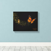 Nierkanker Butterfly Canvas Afdruk (Insitu (Houten vloer))