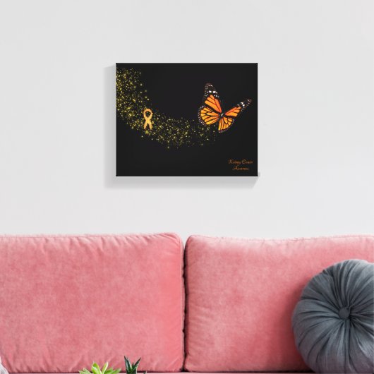 Nierkanker Butterfly Canvas Afdruk (Insitu (Woonkamer))