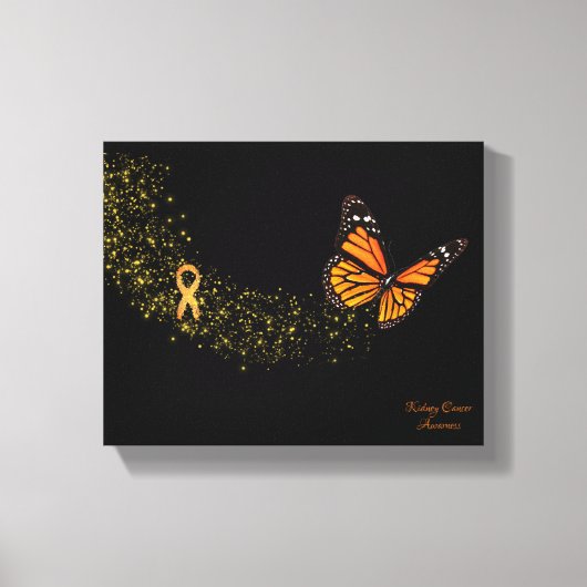 Nierkanker Butterfly Canvas Afdruk (Voorkant)