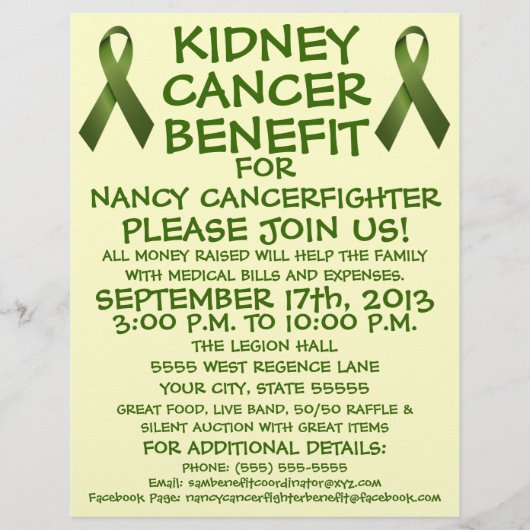 Nierkanker Cartoon brochure (Voorkant)