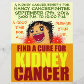 Nierkanker Cartoon brochure (Achterkant)