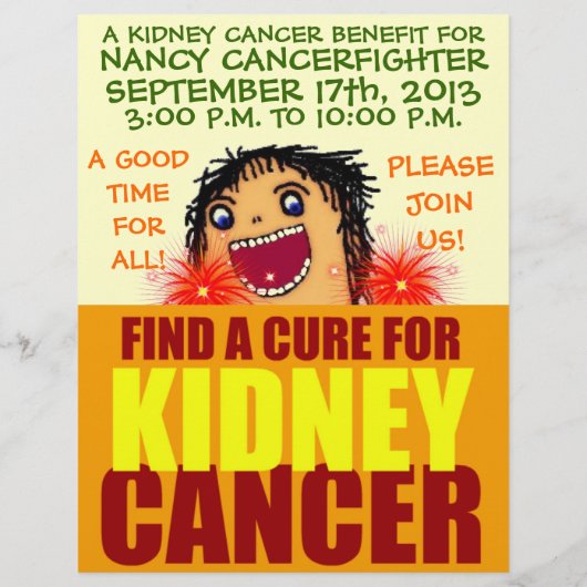 Nierkanker Cartoon brochure (Achterkant)