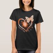 Nierkanker Cross Heart Gift Warrior T-shirt (Voorkant)