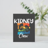 Nierkanker Dialyse Nurse Nephrology Kidney Squad Bedankkaart (Staand voorkant)