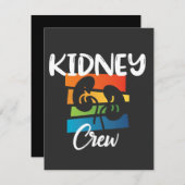 Nierkanker Dialyse Nurse Nephrology Kidney Squad Bedankkaart (Voorkant / Achterkant)